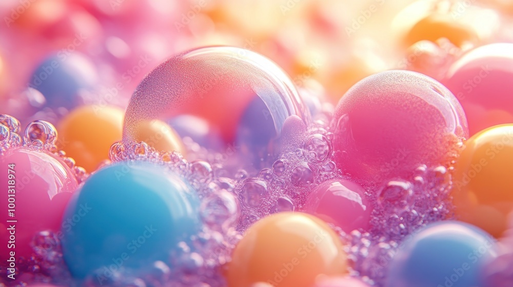 Colorful bubbles in a vibrant, abstract composition. Colorful bubbles in a vibrant, abstract composition.
