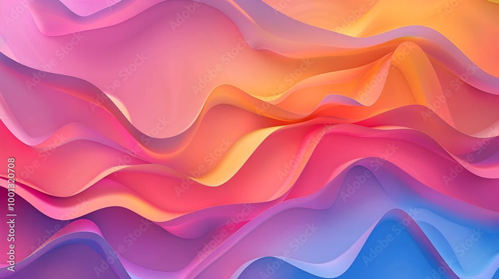 Vibrant abstract background featuring a multitude of wavy lines in various colors creating a dynamic and energetic composition ,abstract colored background with blue, orange and yellow layers of smoke Vibrant abstract background featuring a multitude of wavy lines in various colors creating a dynamic and energetic composition ,abstract colored background with blue, orange and yellow layers of smoke