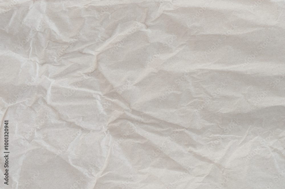 Fototapeta premium White crumpled paper surface background