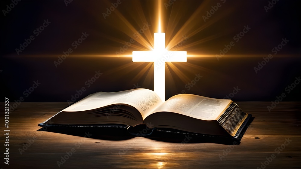 A cross with book A cross with book