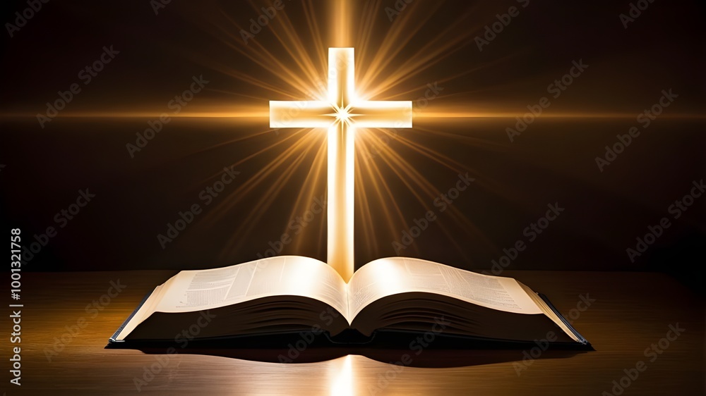 A cross with book A cross with book