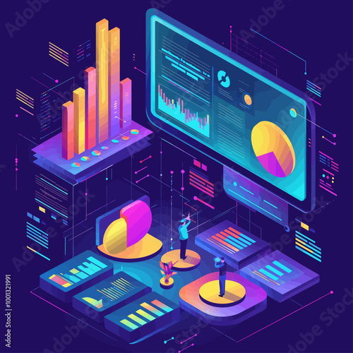 Customer Analytics Isometric Vector Illustration