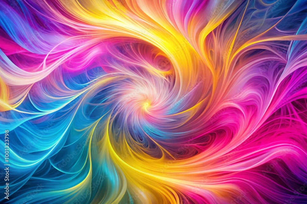 Vibrant, swirling, abstract waves of pink, yellow, and blue hues create a whimsical, dynamic, and mesmerizing squiggly Vibrant, swirling, abstract waves of pink, yellow, and blue hues create a whimsical, dynamic, and mesmerizing squiggly
