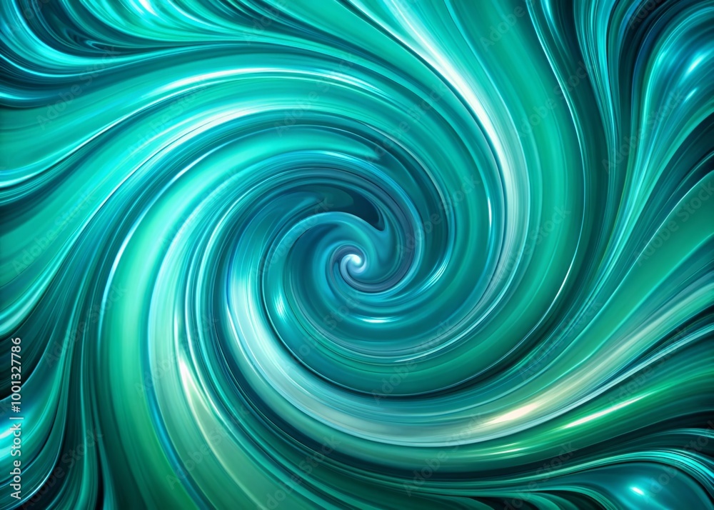 Vibrant teal abstract background featuring swirling whirlpools of blue-green hues, evoking a sense of fluidity and Vibrant teal abstract background featuring swirling whirlpools of blue-green hues, evoking a sense of fluidity and