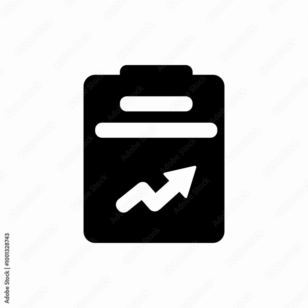clipboard statistics growth icon sign vector clipboard statistics growth icon sign vector