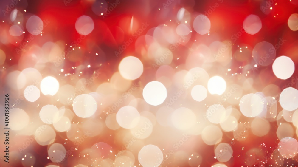 Sparkling Red Bokeh Lights Background. Festive Holiday Abstract Texture Sparkling Red Bokeh Lights Background. Festive Holiday Abstract Texture