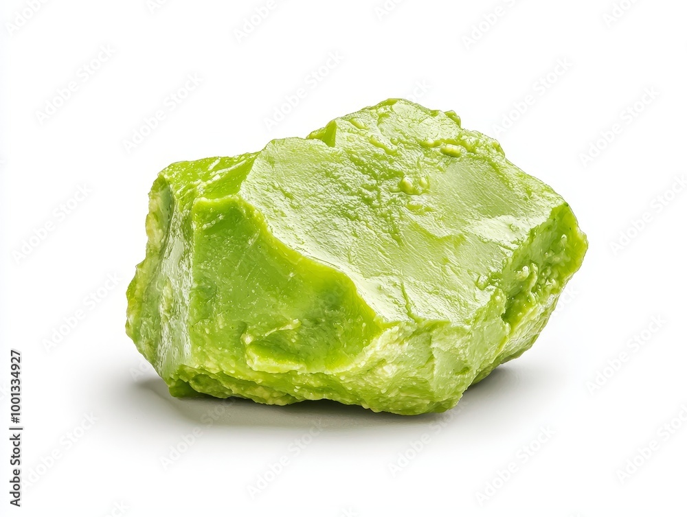Guacamole on solid white background, single object Guacamole on solid white background, single object