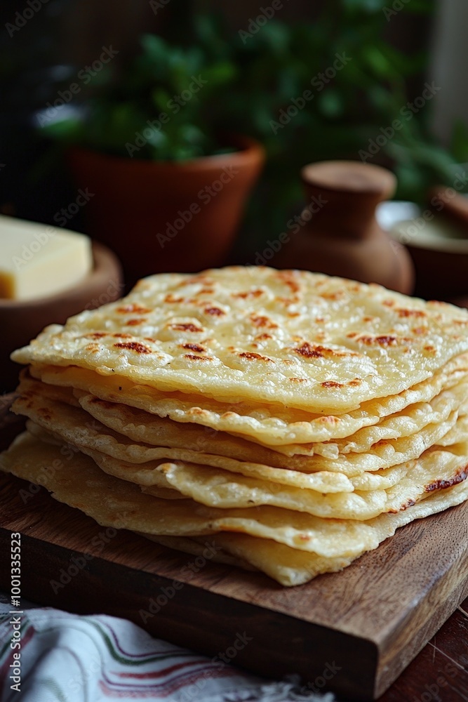 Tapioca: A gluten-free flatbread made from cassava starch, often filled with cheese, meat, or fruit. Tapioca: A gluten-free flatbread made from cassava starch, often filled with cheese, meat, or fruit.