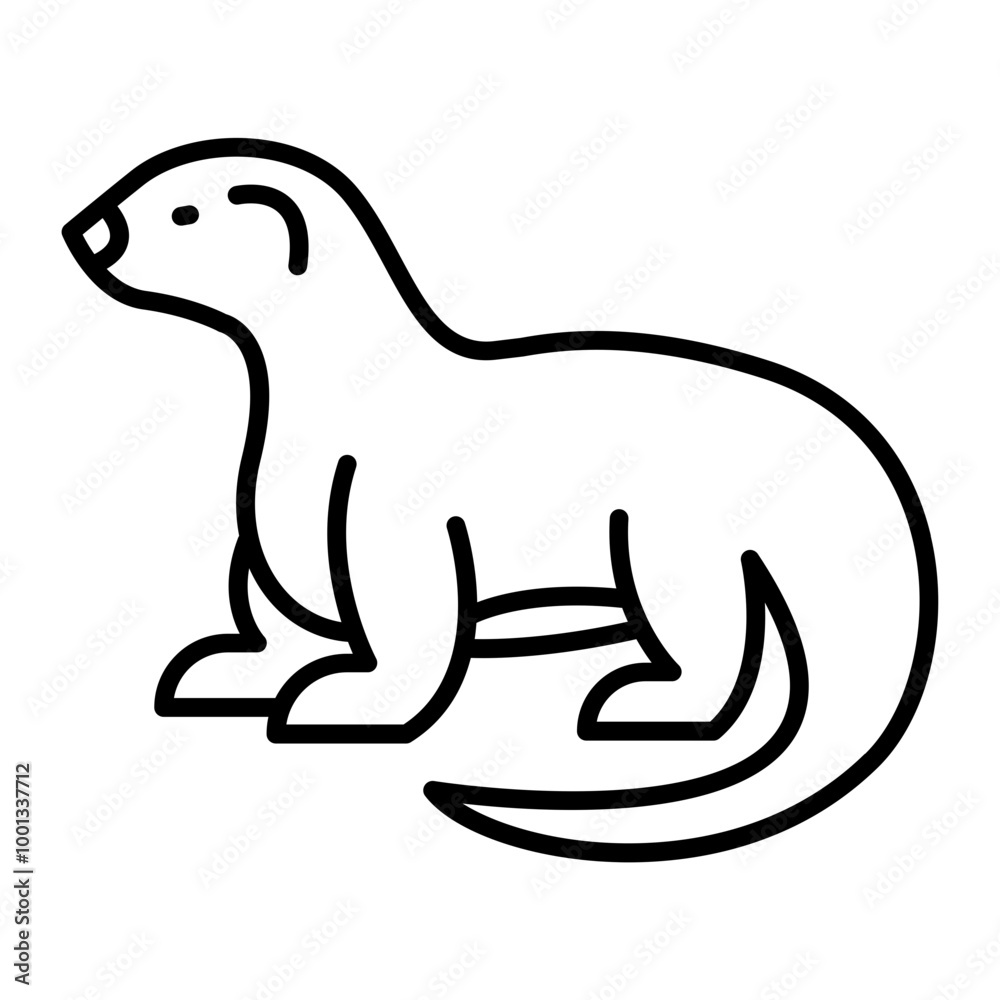 Nutria outline icon Nutria outline icon
