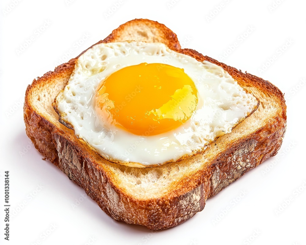 Egg bread on solid white background, single object Egg bread on solid white background, single object