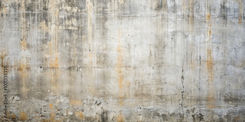 Weathered gray cement wall with subtle texture and faint cracks, providing a neutral industrial backdrop with a touch