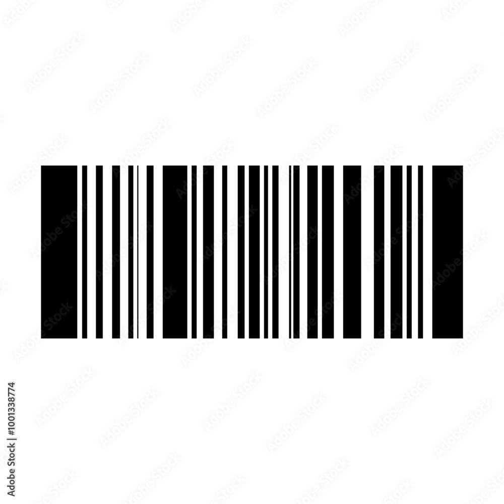 Simple barcode isolated on white background. Simple barcode isolated on white background.