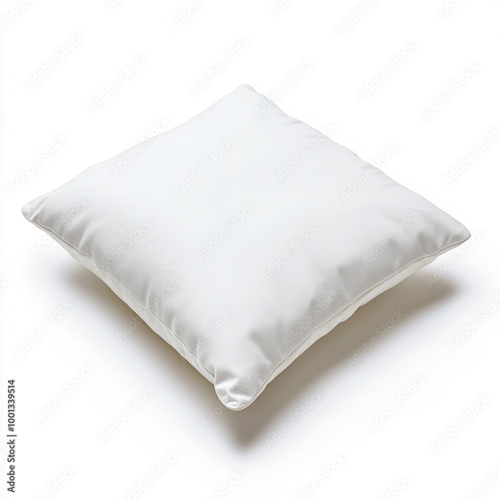 Cushion on solid white background, single object