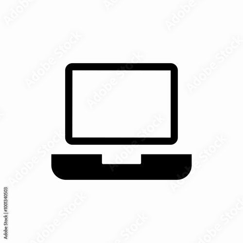 laptop device icon sign vector