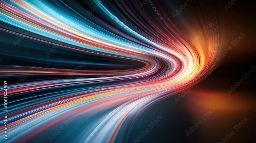 Obraz premium Colorful Abstract Light Motion Background