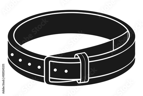 Belt vector silhouette