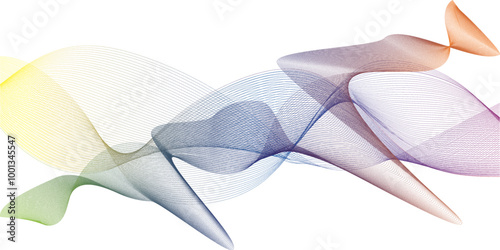 abstract blue wave line on the white background image unique pattern graphics element modern summer creative gradient effect on the line vector illustration futuristic technological canvas template