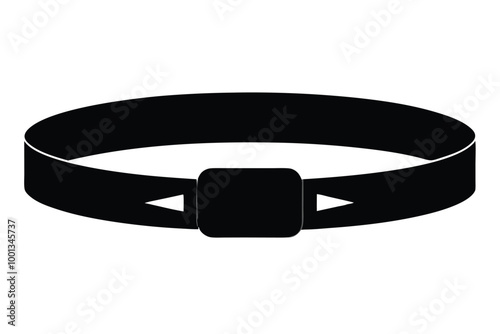 Belt vector silhouette