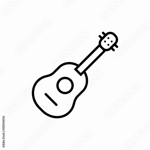 bass guitar icon sign vector
