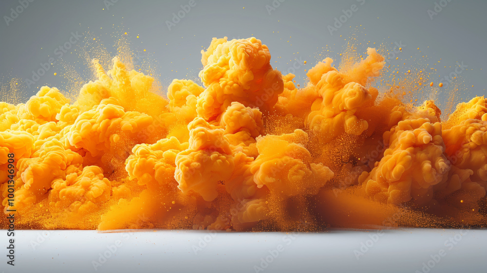 Yellow smoke close up Yellow smoke close up