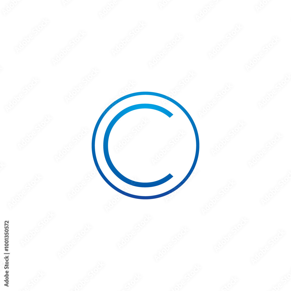 A stylized blue letter A stylized blue letter