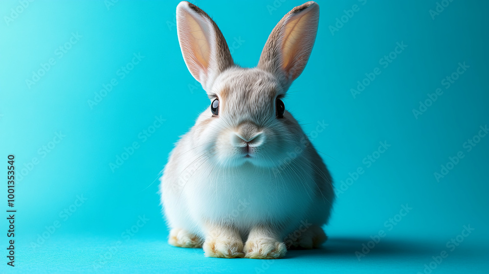 Obraz premium Beautiful cute bunny close up