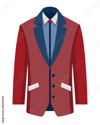 Blazer vector illustration isolated on a white background