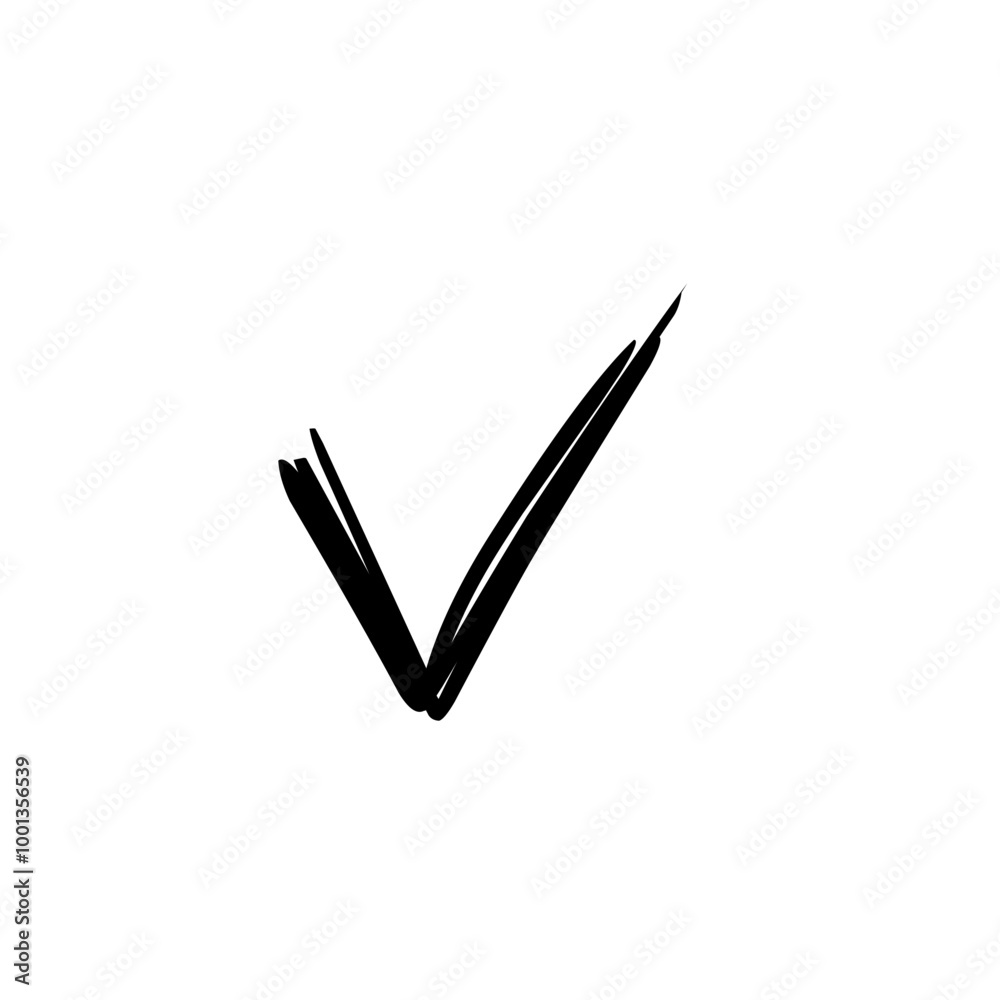 Check Mark Doodle Element Check Mark Doodle Element