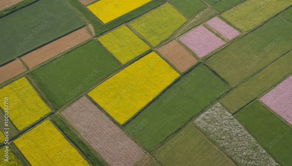 Vibrant patchwork of agricultural fields in the countryside during the golden hour reveals a stunning tapestry of crops and colors Vibrant patchwork of agricultural fields in the countryside during the golden hour reveals a stunning tapestry of crops and colors