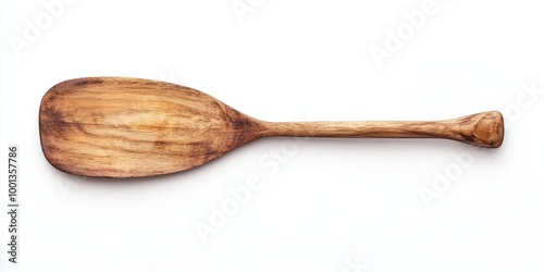 A kayak paddle on solid white background, single object