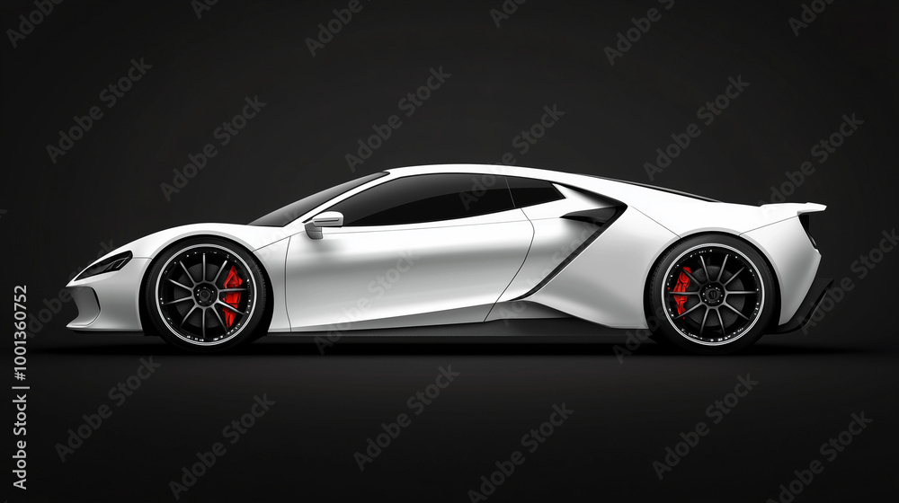 Modern white sports car on black background. Side view. sports. Illustrations
Modern white sports car on black background. Side view. sports. Illustrations