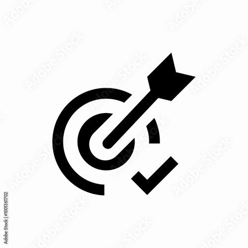 choosing the right target audience icon sign vector