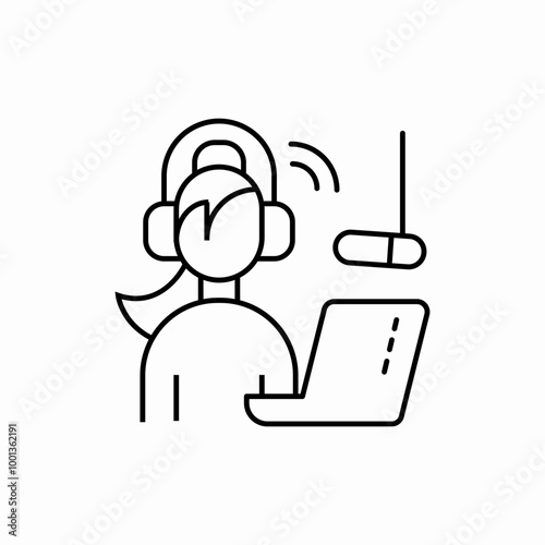 radio speaker icon sign vector