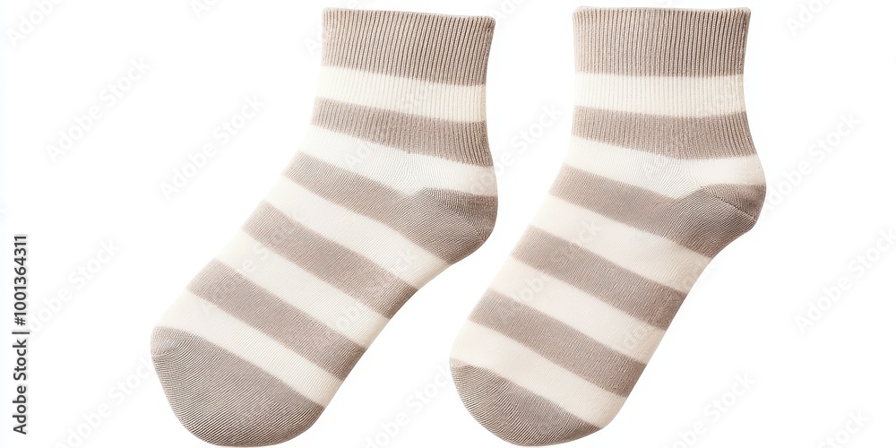 A pair of socks on solid white background, single object A pair of socks on solid white background, single object