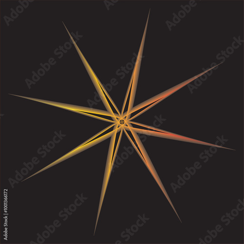 illustration of a golden star