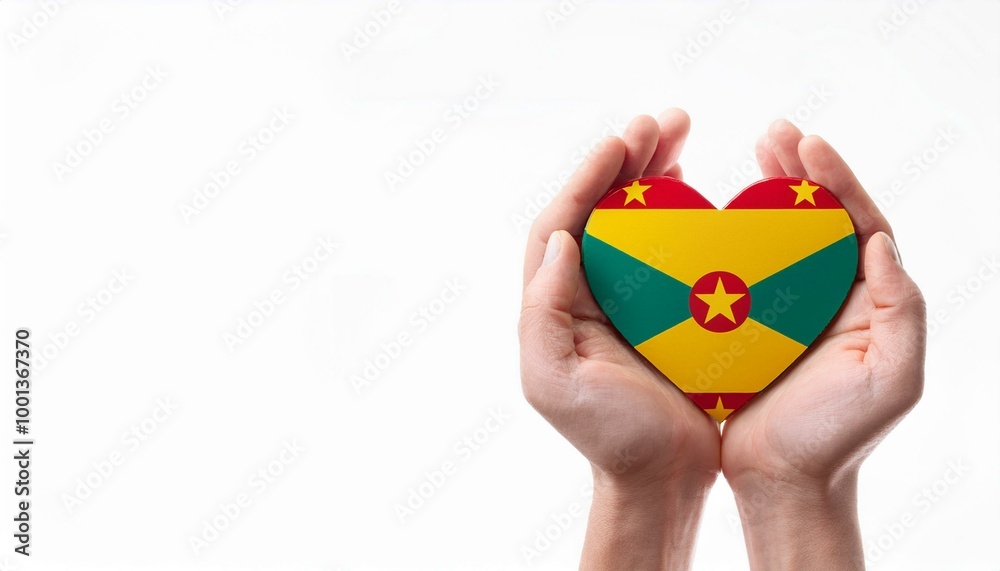 手で持っているグレナダの国旗のハート(Heart of Grenada flag held in hand.)
手で持っているグレナダの国旗のハート(Heart of Grenada flag held in hand.)