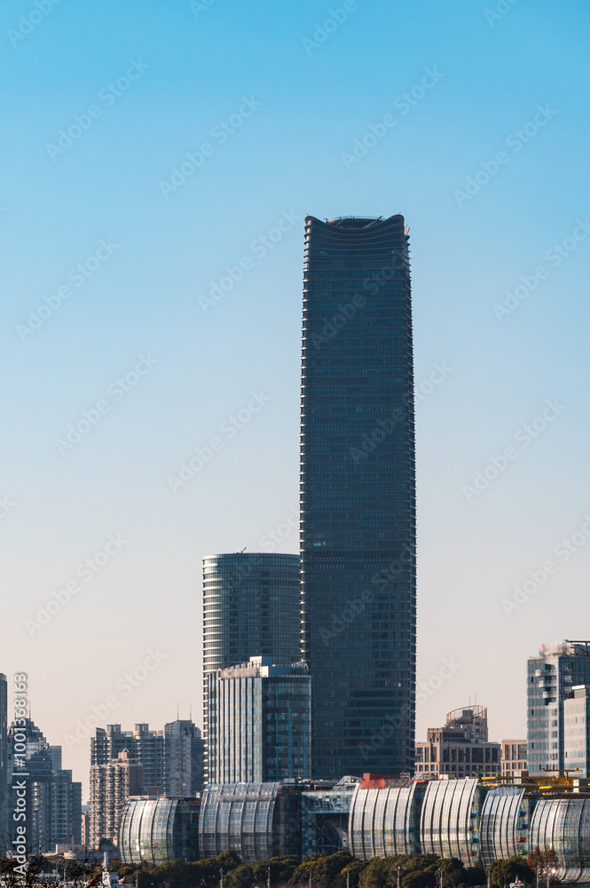 Asian modern urban commercial skyscrapers Asian modern urban commercial skyscrapers