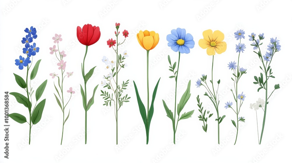 Fototapeta premium Illustrative Floral Excellence
