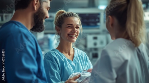 Group of Medical Professionals in Hospital