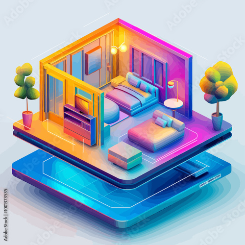 Isometric Home Design with AR Interface