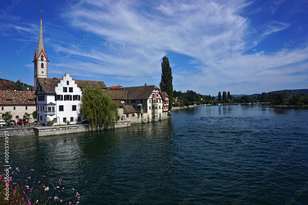 Fototapeta premium Stein am Rhein; Schweiz; Kanton Schaffhausen