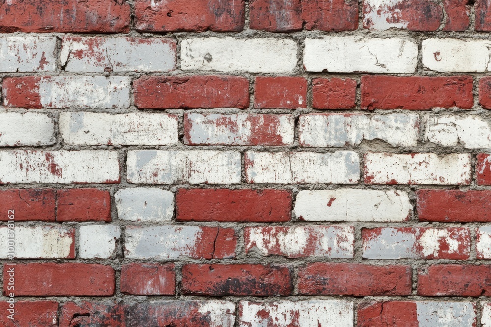 old red brick wall, with each individual brick old red brick wall, with each individual brick