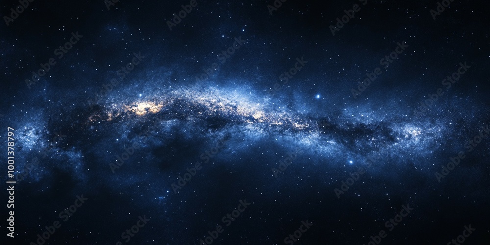 Obraz premium Galactic night sky background