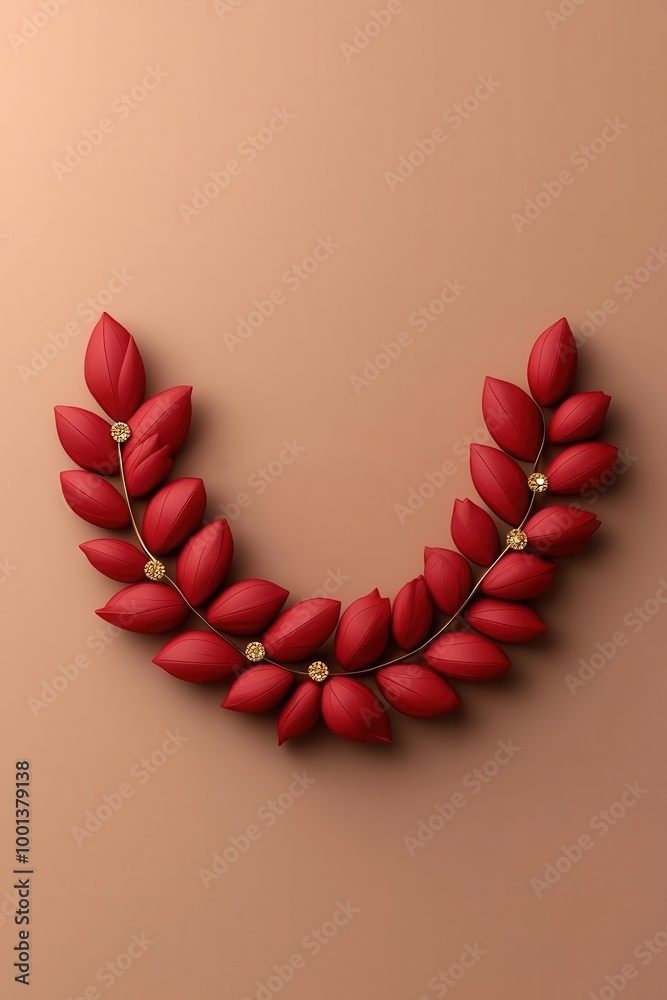 Obraz premium Traditional Indian jewelry, worn during Diwali, 3D illustration