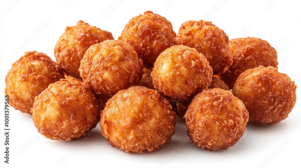Crispy golden cheese balls on a white background. Crispy fried theme. Crispy golden cheese balls on a white background. Crispy fried theme.