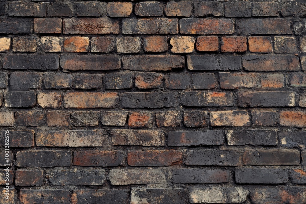 photorealistic image of an old, weathered brick wall with visible bricks and chipped paint photorealistic image of an old, weathered brick wall with visible bricks and chipped paint