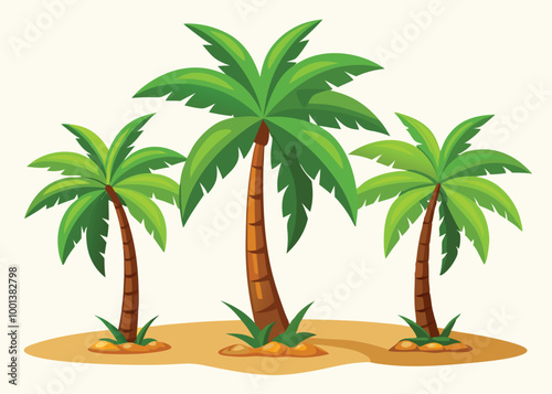 palm trees on the beach