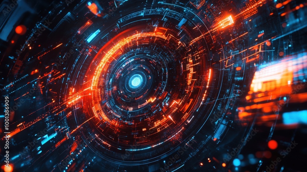 Creative graphics pattern art with a focus on technology-inspired patterns and abstract elements. The design showcases a futuristic digital style Creative graphics pattern art with a focus on technology-inspired patterns and abstract elements. The design showcases a futuristic digital style