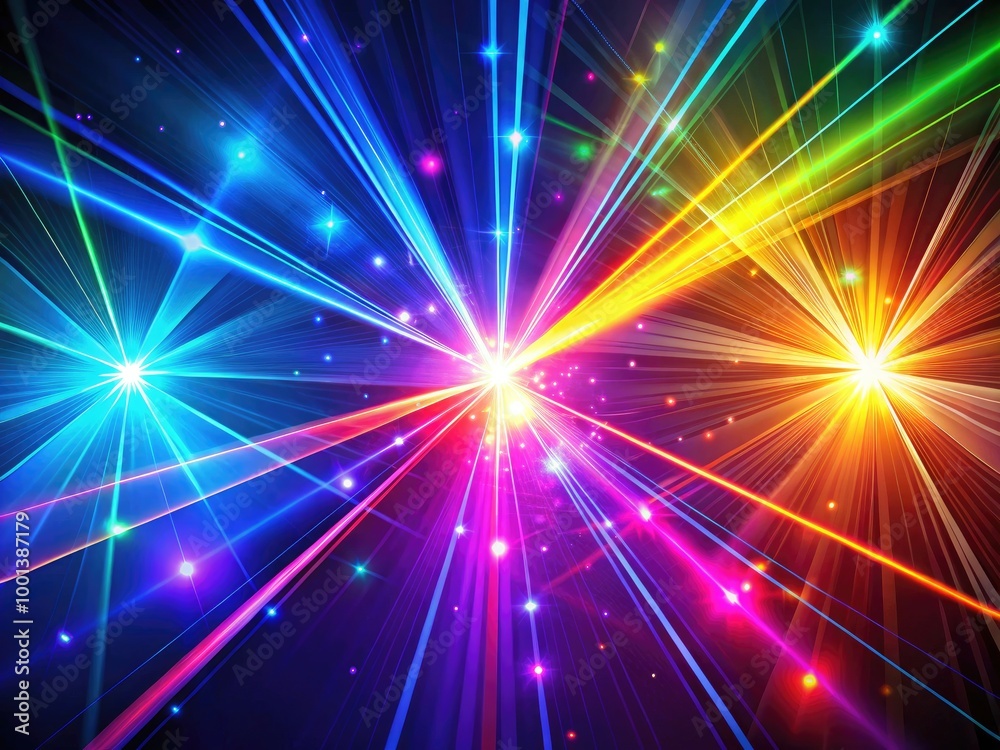 Abstract Laser Light Effects in Vector Style for Futuristic Backgrounds and Graphic Design Projects Abstract Laser Light Effects in Vector Style for Futuristic Backgrounds and Graphic Design Projects