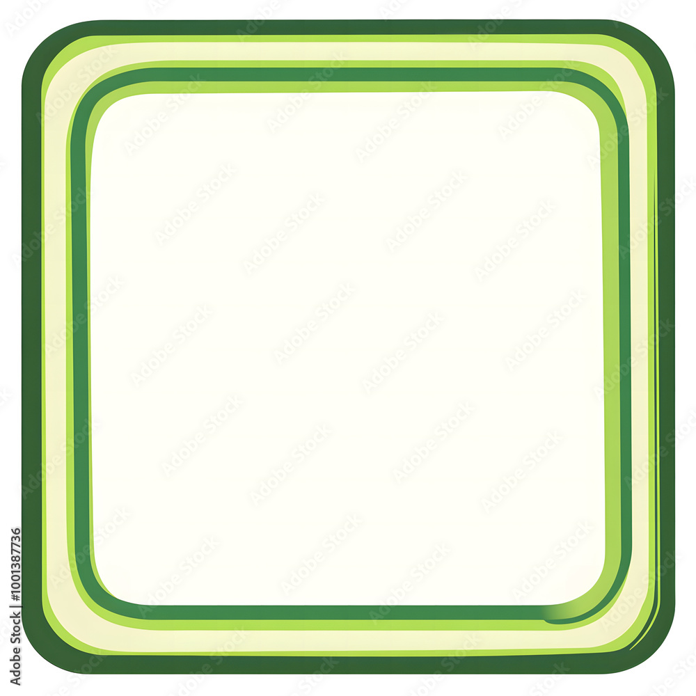Minimalist Green Frame with Blank White Space Minimalist Green Frame with Blank White Space